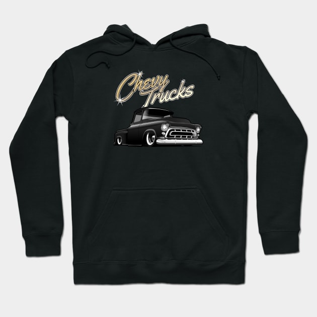 Chevy Trucks Hoodie by small alley co